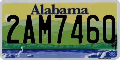 AL license plate 2AM7460