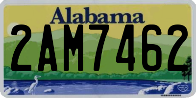 AL license plate 2AM7462