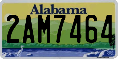 AL license plate 2AM7464