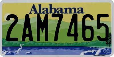 AL license plate 2AM7465