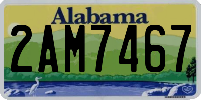 AL license plate 2AM7467
