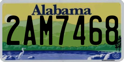 AL license plate 2AM7468