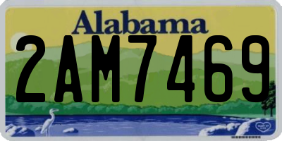 AL license plate 2AM7469