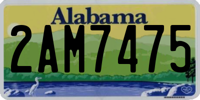 AL license plate 2AM7475