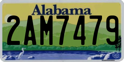 AL license plate 2AM7479