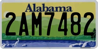 AL license plate 2AM7482