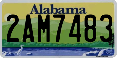 AL license plate 2AM7483
