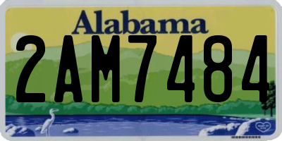 AL license plate 2AM7484