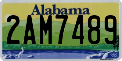 AL license plate 2AM7489