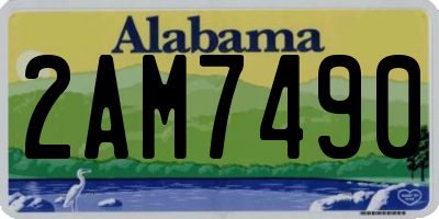 AL license plate 2AM7490