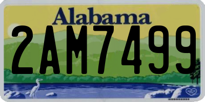 AL license plate 2AM7499