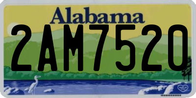 AL license plate 2AM7520