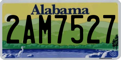 AL license plate 2AM7527