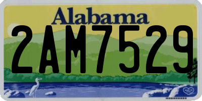 AL license plate 2AM7529