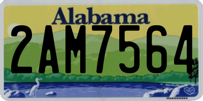 AL license plate 2AM7564