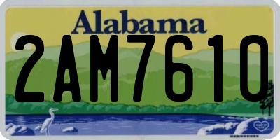 AL license plate 2AM7610