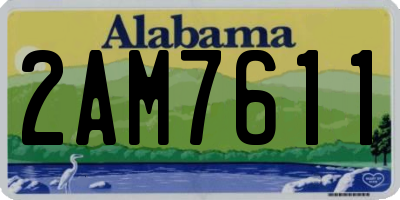 AL license plate 2AM7611