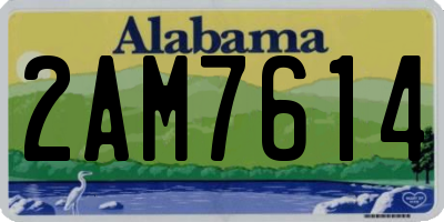AL license plate 2AM7614