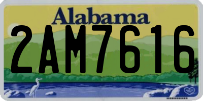 AL license plate 2AM7616