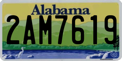 AL license plate 2AM7619