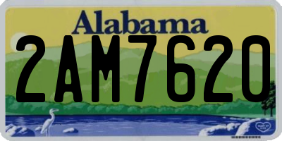 AL license plate 2AM7620