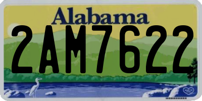 AL license plate 2AM7622
