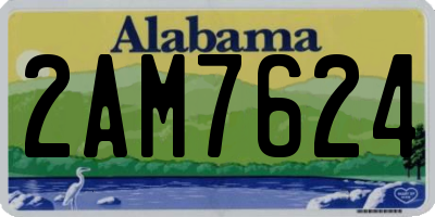 AL license plate 2AM7624