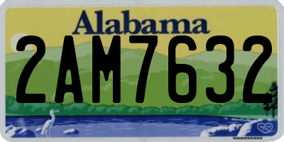 AL license plate 2AM7632