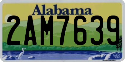 AL license plate 2AM7639