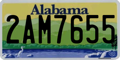 AL license plate 2AM7655
