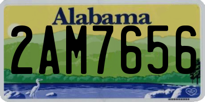 AL license plate 2AM7656
