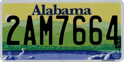 AL license plate 2AM7664