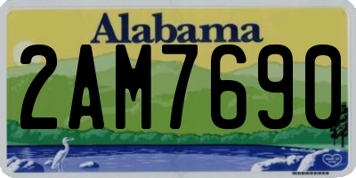 AL license plate 2AM7690