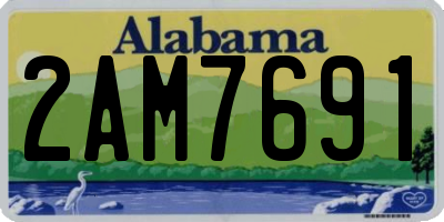AL license plate 2AM7691