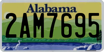 AL license plate 2AM7695