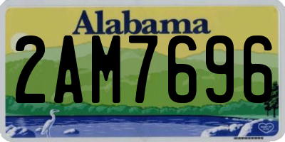 AL license plate 2AM7696