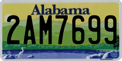 AL license plate 2AM7699