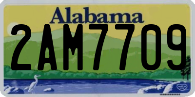 AL license plate 2AM7709