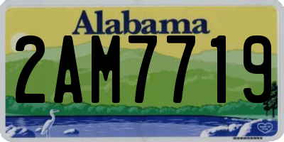 AL license plate 2AM7719