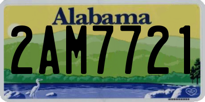 AL license plate 2AM7721
