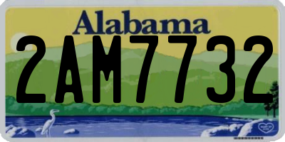 AL license plate 2AM7732