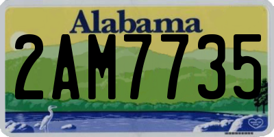 AL license plate 2AM7735