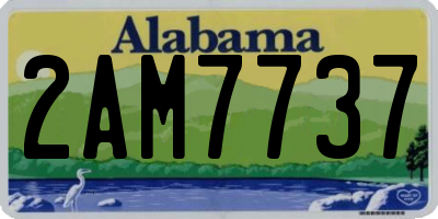 AL license plate 2AM7737