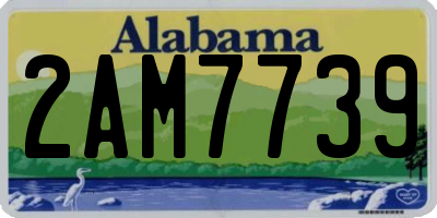 AL license plate 2AM7739