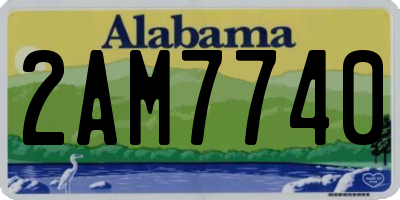 AL license plate 2AM7740