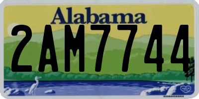 AL license plate 2AM7744