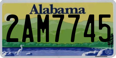 AL license plate 2AM7745