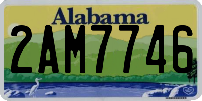 AL license plate 2AM7746