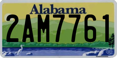 AL license plate 2AM7761