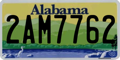 AL license plate 2AM7762